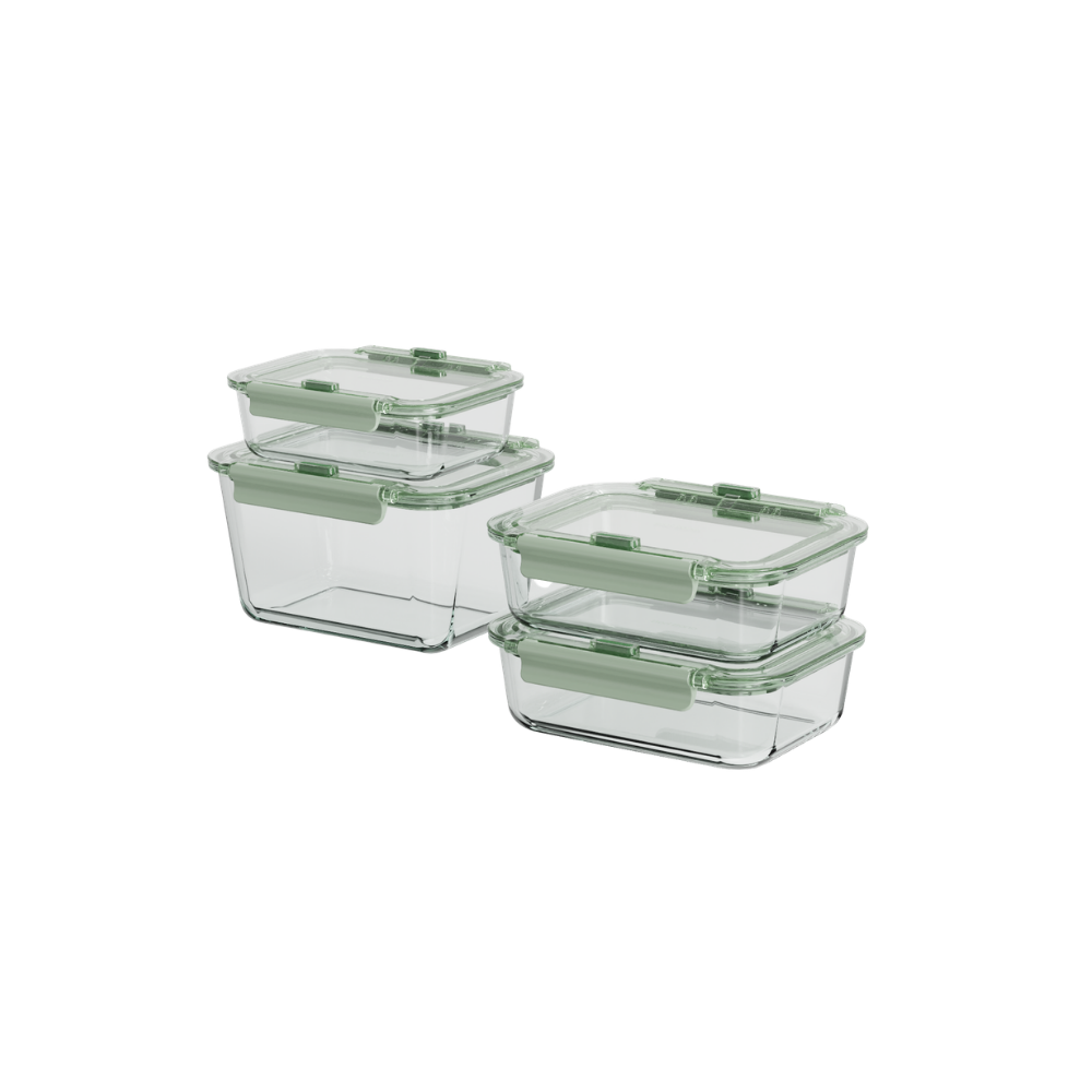 Bori Bono BoCliq Rectangle Borosilicate Glass Food Container