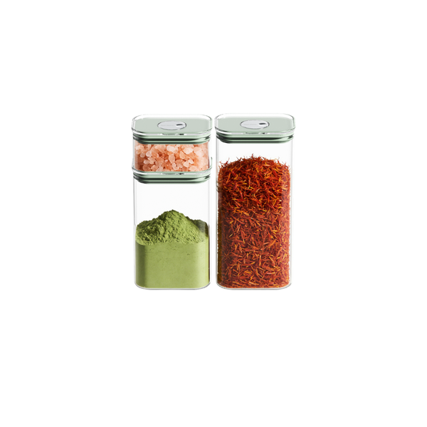 Bori Bono BoDry Rectangle Borosilicate Glass Food Container 3pc Set (Set B)
