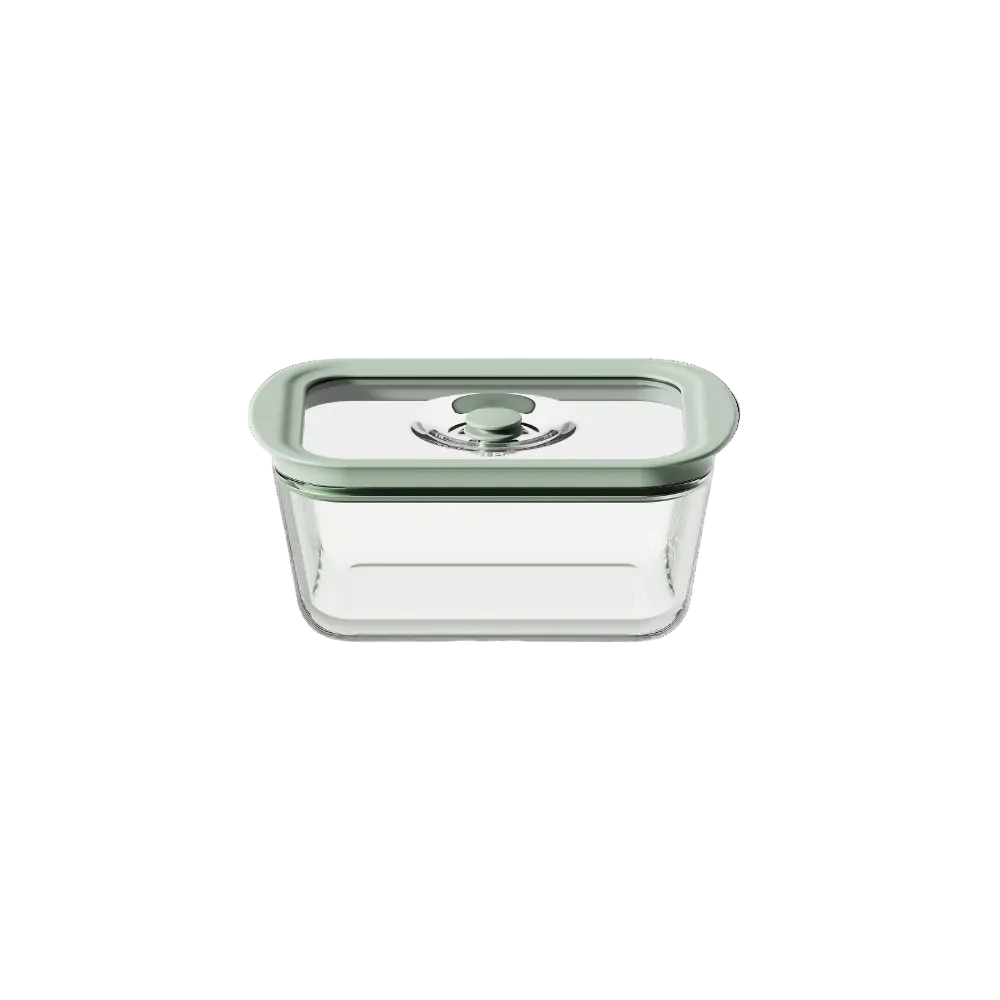 Bori Bono BoVac Rectangle Borosilicate Glass Food Container Airtight Vacuum Sealed